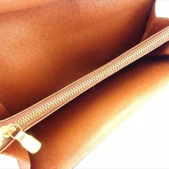 Louis Vuitton Wallet Purse Monogram Canvas Brown Woman Authentic Used - Picture 2 of 7